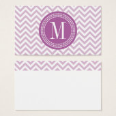 Lilac Chevron Zigzag Personalized Monogram (Front & Back)