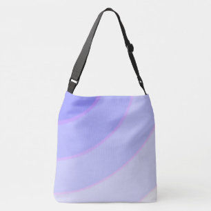 Lilac Circular Swirls ombre  Crossbody Bag