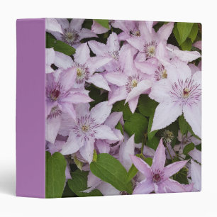 lilac ,clematis, beautiful, flower,lilac flower, 3 ring binder