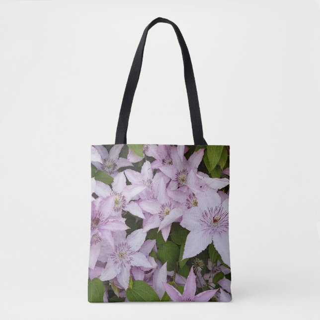 lilac ,clematis, beautiful, flower,lilac flower, tote bag (Front)