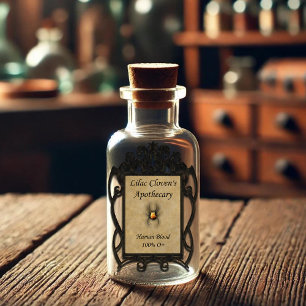 Lilac Cloven's Apothecary: Human Blood 100% O+ Sticker