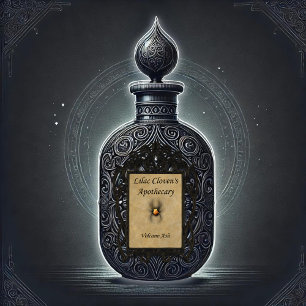 Lilac Cloven's Apothecary: Volcano Ash Sticker