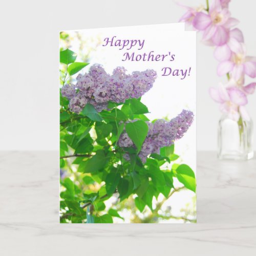 Lilac Cluster Mothers Day Card