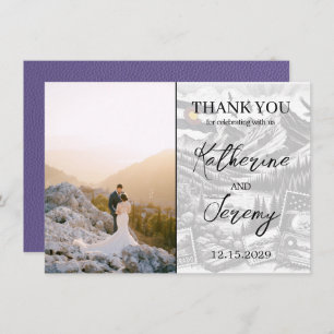 Lilac Colorado Passport Thank You Card