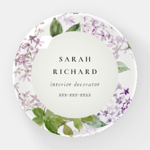 Lilac Cottage Garden Floral Bunch Business Paperweight