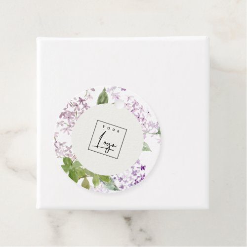 Lilac Cottage Garden Floral Bunch Logo Business Favor Tags