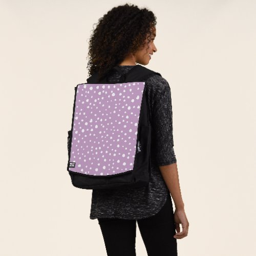 Lilac Dalmatian Spots Dalmatian Dots Dotted Backpack