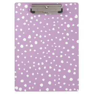 Lilac Dalmatian Spots, Dalmatian Dots, Dotted Clipboard