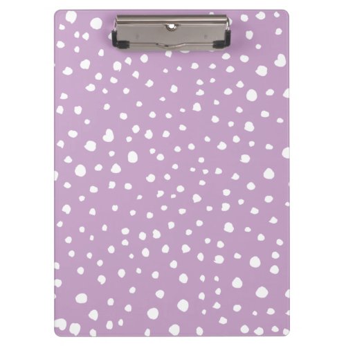 Lilac Dalmatian Spots Dalmatian Dots Dotted Clipboard