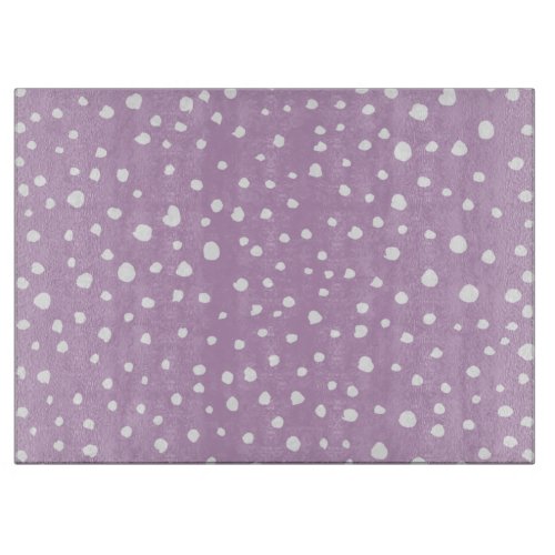 Lilac Dalmatian Spots Dalmatian Dots Dotted Cutting Board