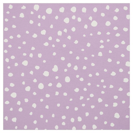 Lilac Dalmatian Spots, Dalmatian Dots, Dotted Fabric