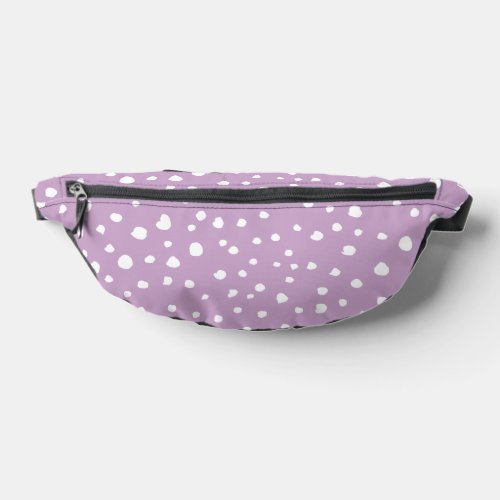 Lilac Dalmatian Spots Dalmatian Dots Dotted Fanny Pack