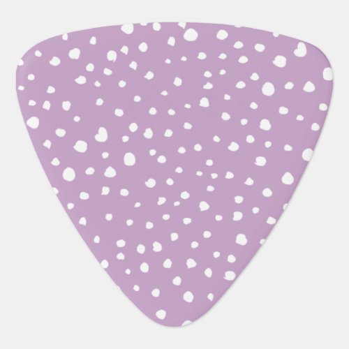 Lilac Dalmatian Spots Dalmatian Dots Dotted Guitar Pick