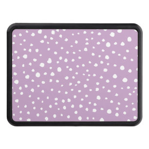 Lilac Dalmatian Spots, Dalmatian Dots, Dotted Hitch Cover