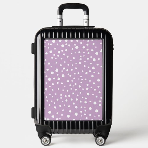 Lilac Dalmatian Spots Dalmatian Dots Dotted Luggage