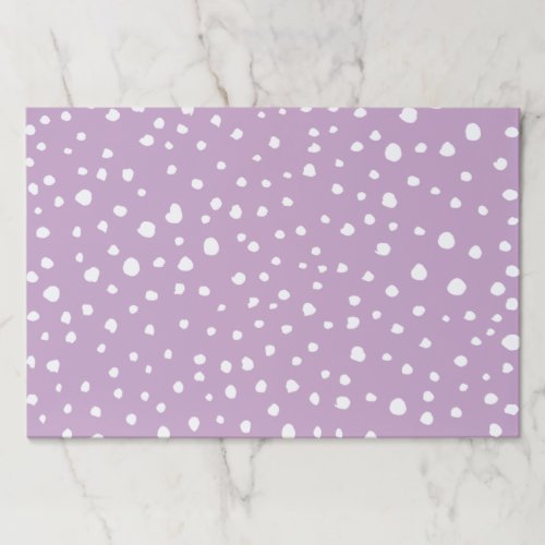 Lilac Dalmatian Spots Dalmatian Dots Dotted Paper Pad