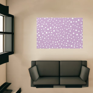 Lilac Dalmatian Spots, Dalmatian Dots, Dotted Rug