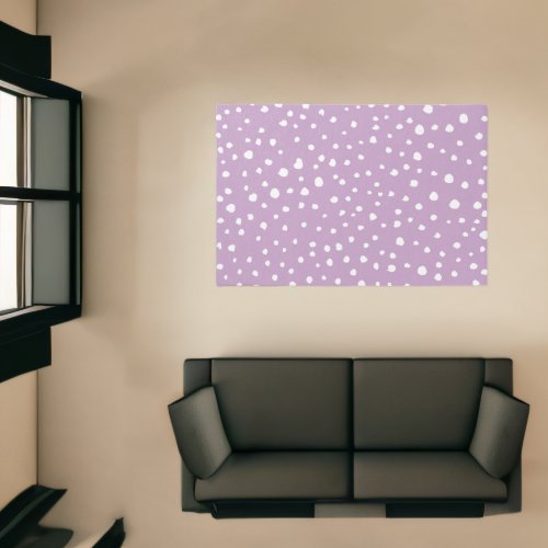 Lilac Dalmatian Spots Dalmatian Dots Dotted Rug