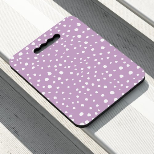 Lilac Dalmatian Spots Dalmatian Dots Dotted Seat Cushion