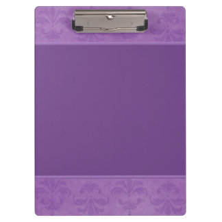 Lilac Damask Clipboard