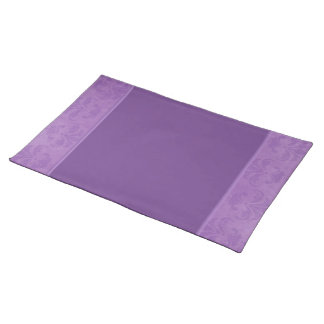 Lilac Damask Cloth Placemat