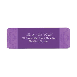 Lilac Damask Label