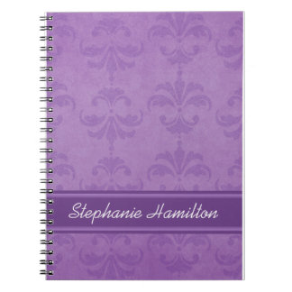 Lilac Damask Notebook