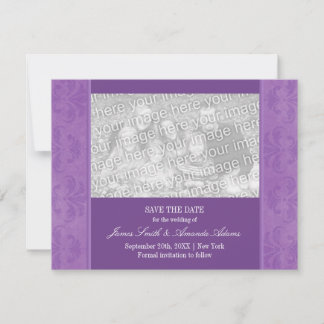 Lilac Damask Save The Date Photo