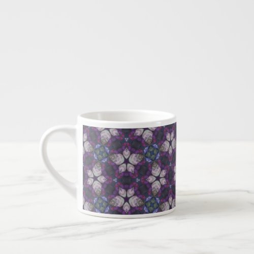 Lilac Design Pattern Espresso Cup