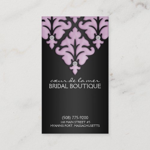 Lilac Diamond Damask Appointment Cards Business Card Templates