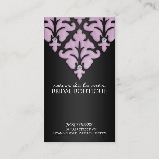Customizable Lilac Diamond Damask Appointment Cards Business Card Templates