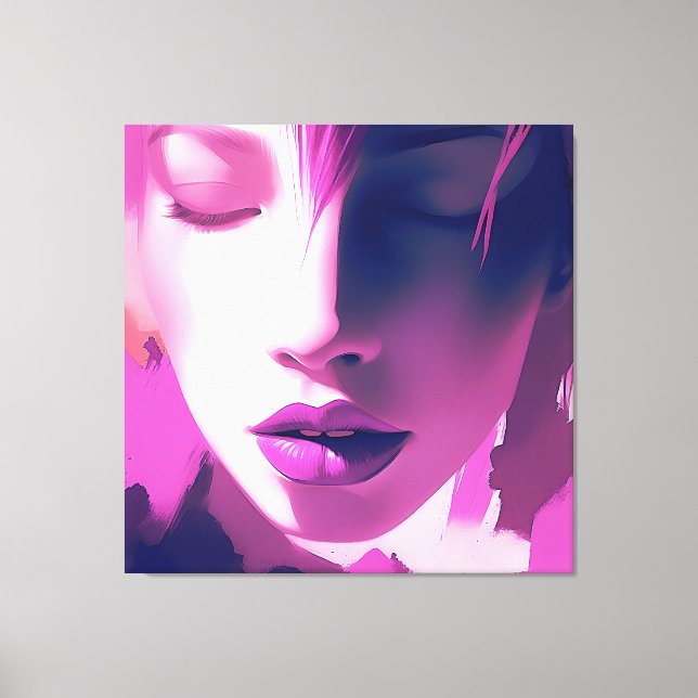 Lilac Dream Whisper – Serene, Ethereal, Purple Canvas Print (Front)