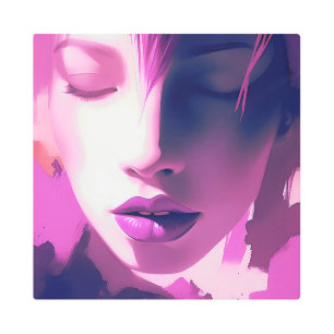 Lilac Dream Whisper – Serene, Ethereal, Purple Metal Print