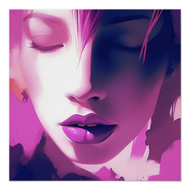 Lilac Dream Whisper – Serene, Ethereal, Purple Poster (Front)