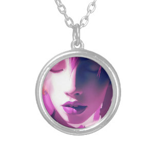 Lilac Dream Whisper – Serene, Ethereal, Purple Silver Plated Necklace