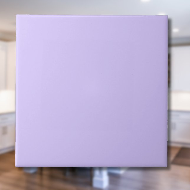 Lilac Dreams Solid Color | Classic Elegant Ceramic Tile (Creator Uploaded)