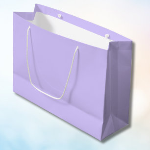 Lilac Dreams Solid Color   Classic Elegant Large Gift Bag
