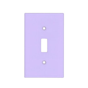 Lilac Dreams Solid Color Classic Elegant Light Switch Cover