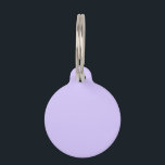 Lilac Dreams Solid Color | Classic Elegant Pet ID Tag<br><div class="desc">Lilac Dreams Solid Color | Classic | Elegant | Trendy | Stylish | Gift | Purple Shades Color</div>