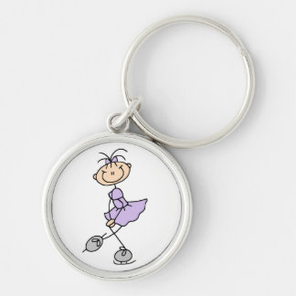 Lilac Dress Figure Skater Tshirts and Gifts Keychain