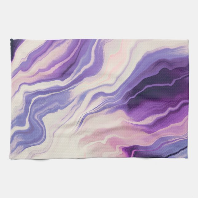 Lilac effect marble IU Kitchen Towel (Horizontal)