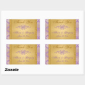Lilac, FAUX Glitter, Damask Candy Buffet Sticker (Sheet)