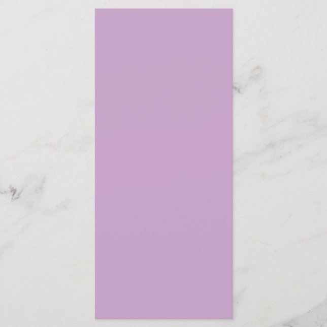 Lilac Flat Menu Card (Front)