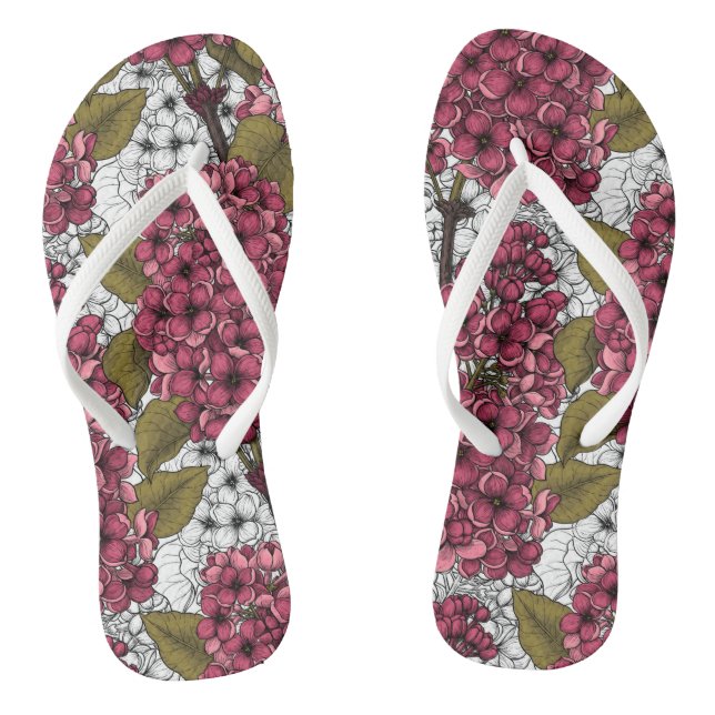 Lilac Flip Flops (Footbed)