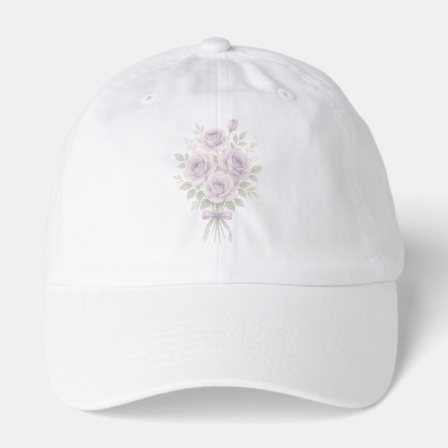 Lilac Floral Mothers day  Hat (Front)