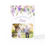 Lilac Floral Mother's Day Photo Card for Mom Lilac Floral Mother's Day Photo Card for Mom