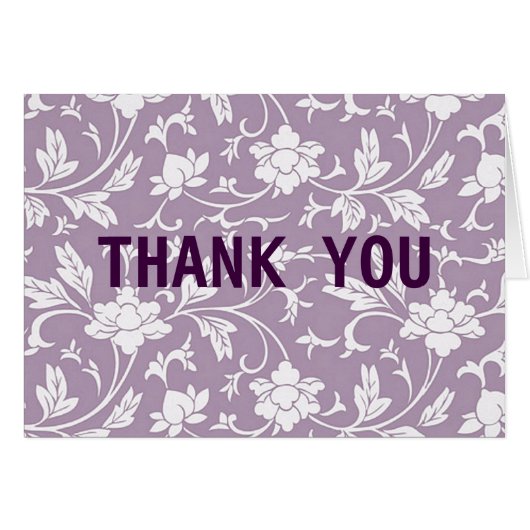 Lilac Floral Pattern Cards (Front Horizontal)