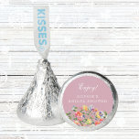 Lilac Floral Pink Peach Roses Bridal Shower  Hershey®'s Kisses®<br><div class="desc">Celebrate the joyous occasion of your bridal shower with these delightful favors, designed to add a touch of elegance to the festivities. Indulge in the sweetness of Personalized Hershey Kisses, adorned in floral wrappers that will perfectly complement your chic, special day. Each chocolatey treat is a symbol of love and...</div>