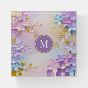 Lilac Flower Art Paperweight