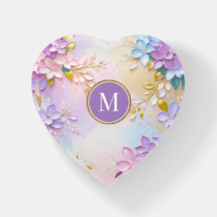 Lilac Flower Art Paperweight